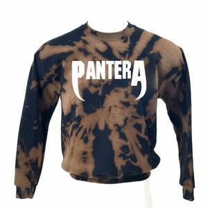 PANTERA Heavy Metal Rock Band Acid Washed Pullover Crewneck Sweatshirt Punk Rap